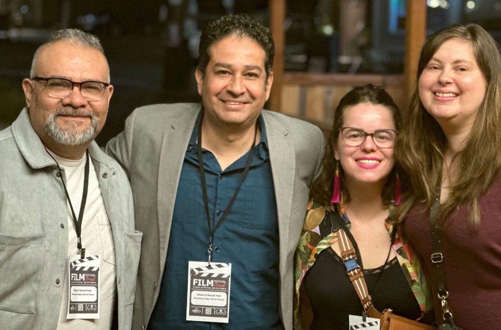 Director Edgar Garcia Chavez and friends at the Oregon Short Film Festival