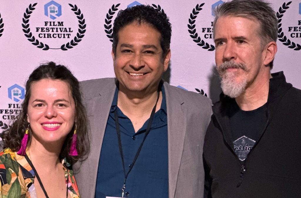 Director Edgar Garcia Chavez and friends at the Oregon Short Film Festival