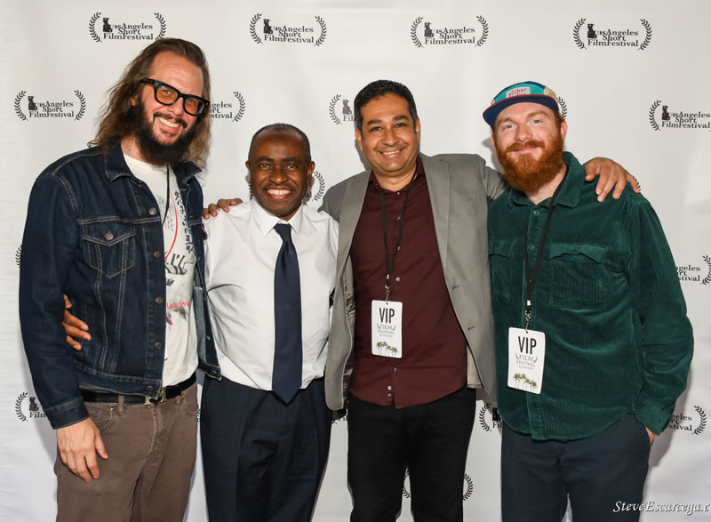 Ghost of recent past director Edgar Garcia Chavez and friends at the LA Short Film Festival